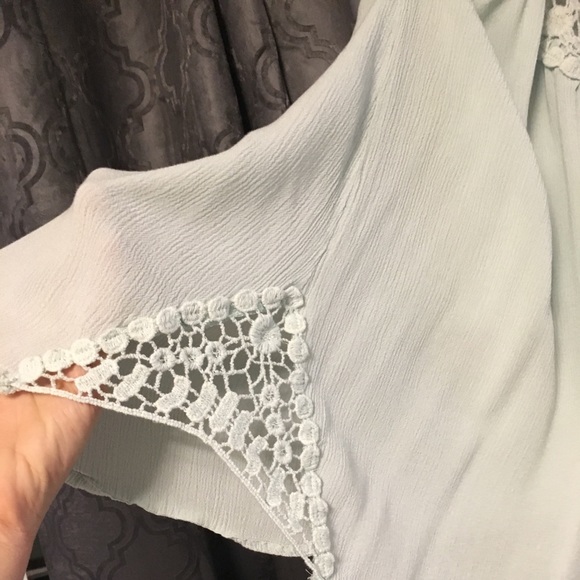 Crochet chiffon top tank - Picture 3 of 5